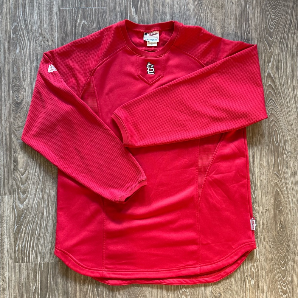Majestic St. Louis Cardinals Paneled Crewneck (Size L)